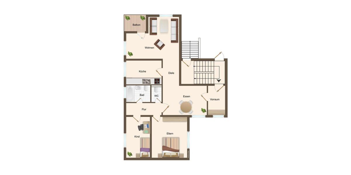 Schöne 3 Zimmer Wohnung+Tiefgaragenstellplatz in zentraler Lage 3 zimmer