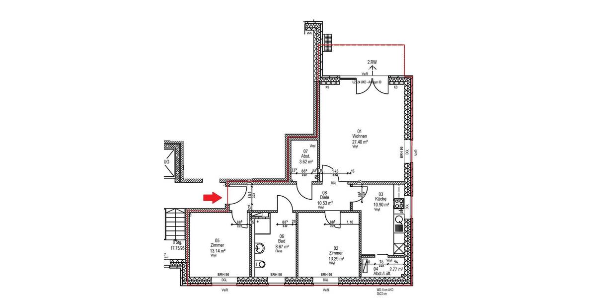 Etagenwohnung Uetersen - 3 Zimmer, 89 m&sup2;, 399.000&euro; | Angebot:26643910