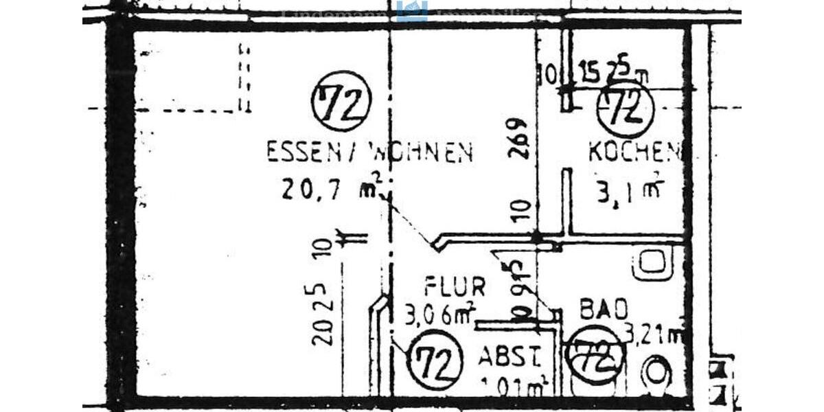 Dachgeschoßwohnung Buxtehude - 1 Zimmer, 31 m&sup2;, 370&euro; | Angebot:26320878