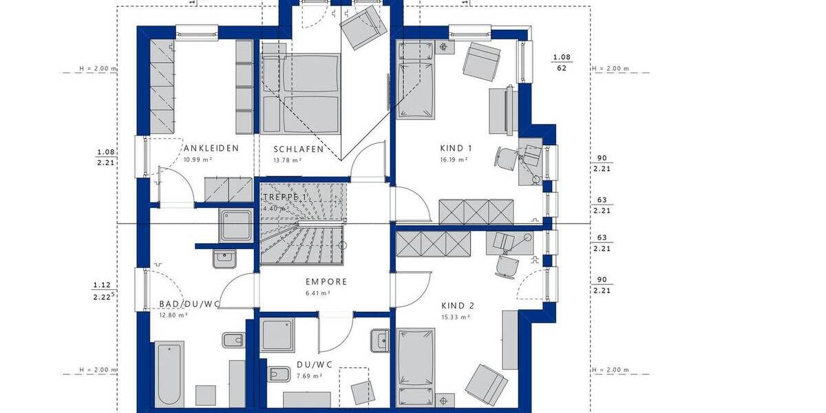 Einfamilienhaus Hamburg Sasel - 5 Zimmer, 170 m&sup2;, 1.088.460&euro; | Angebot:26403174