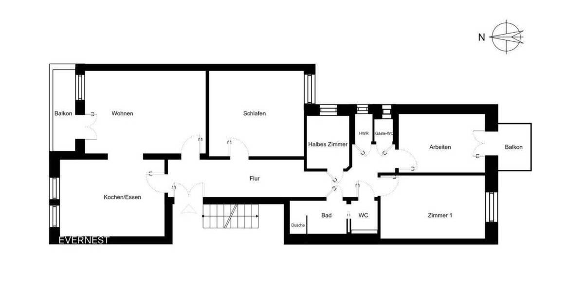 Exklusive Jugendstilwohnung in der Beletage - kernsaniert in bester Hamburger Lage 4 zimmer