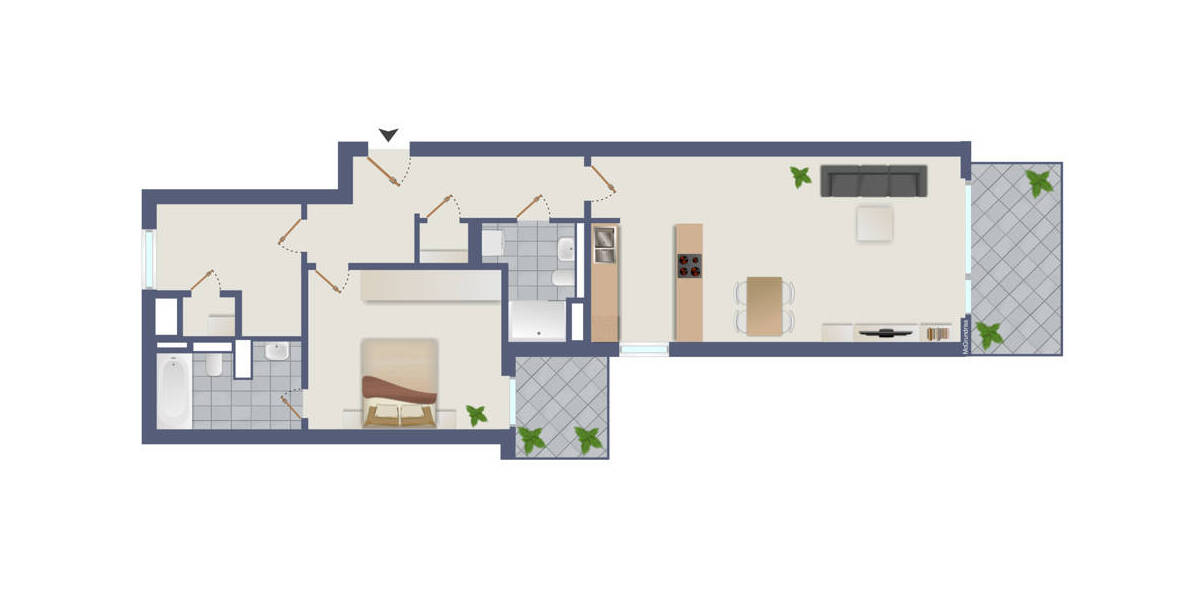 Etagenwohnung Hamburg Barmbek-Süd - 2 Zimmer, 82 m&sup2;, 639.000&euro; | Angebot:26319071