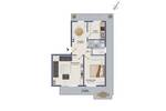Etagenwohnung Hamburg Rahlstedt - 2 Zimmer, 59 m&sup2;, 269.000&euro; | Angebot:26627391