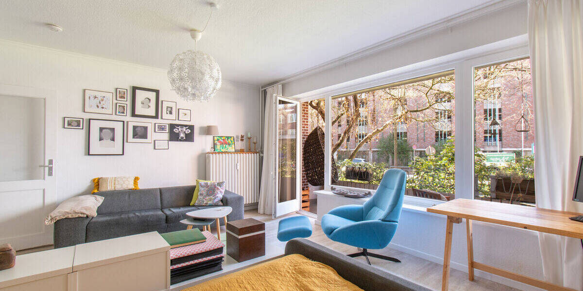 Etagenwohnung Hamburg Hoheluft-West - 2 Zimmer, 60 m&sup2;, 390.000&euro; | Angebot:25927415