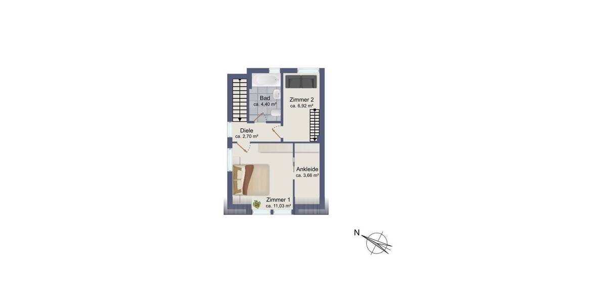 Doppelhaushälfte Hamburg / Billstedt Billstedt - 3 Zimmer, 75 m&sup2;, 445.000&euro; | Angebot:26202340