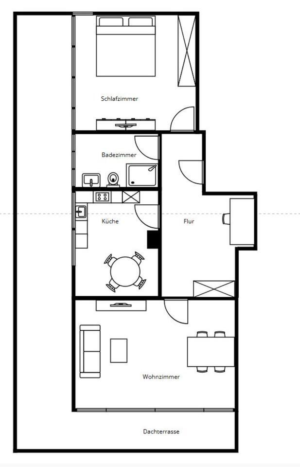 Kernsanierte, lichtdurchflutete 2,5 Zimmer-Wohnung (Poppenbüttel)