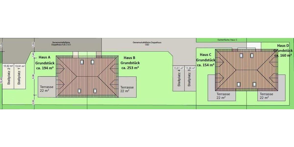 Doppelhaushälfte Barsbüttel - 4 Zimmer, 84 m&sup2;, 398.000&euro; | Angebot:24623517