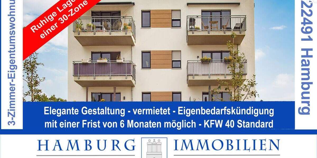 Etagenwohnung Hamburg / Langenhorn Langenhorn - 3 Zimmer, 71 m&sup2;, 398.000&euro; | Angebot:25680637