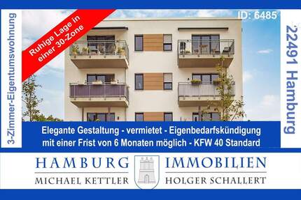 Wohnung Hamburg / Langenhorn Langenhorn - 3 Zimmer, 71 m&sup2;, 398.000&euro; | Angebot:25680637