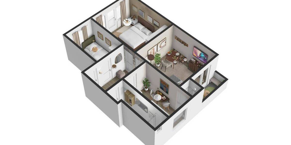 Etagenwohnung Hamburg Hamm - 3 Zimmer, 54 m&sup2;, 769&euro; | Angebot:26289860