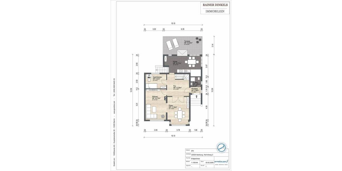 Einfamilienhaus Hamburg Lokstedt - 5 Zimmer, 150 m&sup2;, 1.100.000&euro; | Angebot:25704023
