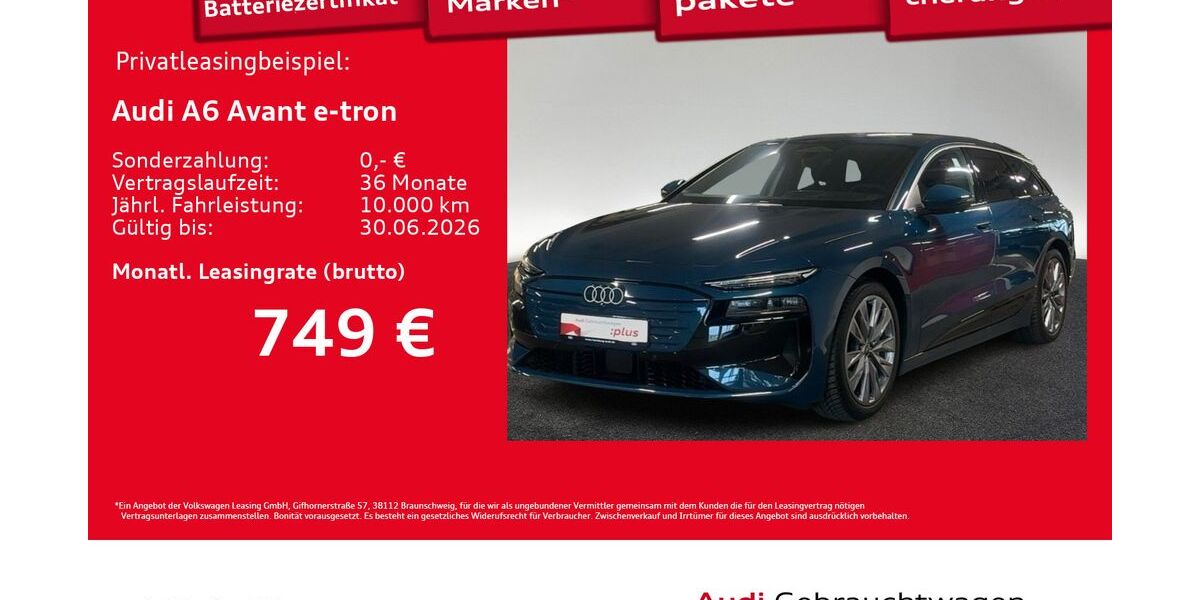 Audi A6 e-tron 14.246 km 72.790 &euro; Hamburg 20537