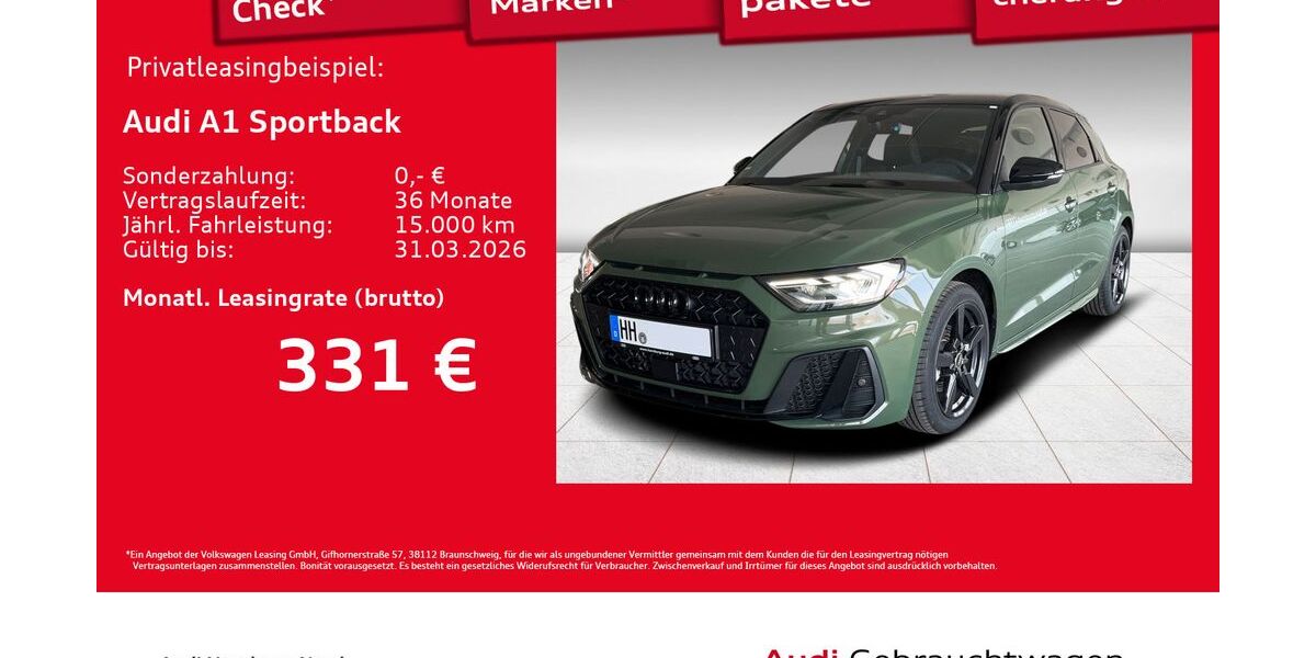 Audi A1 1.899 km 28.320 &euro; Hamburg 22419