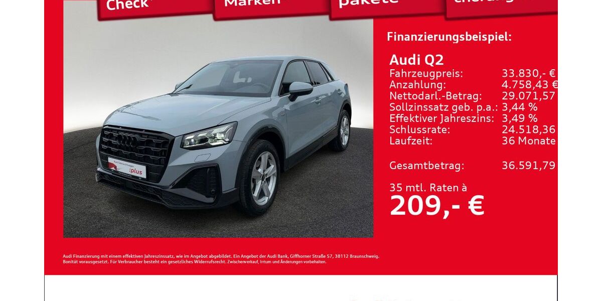 Audi Q2 7.801 km 33.470 &euro; Hamburg 22419