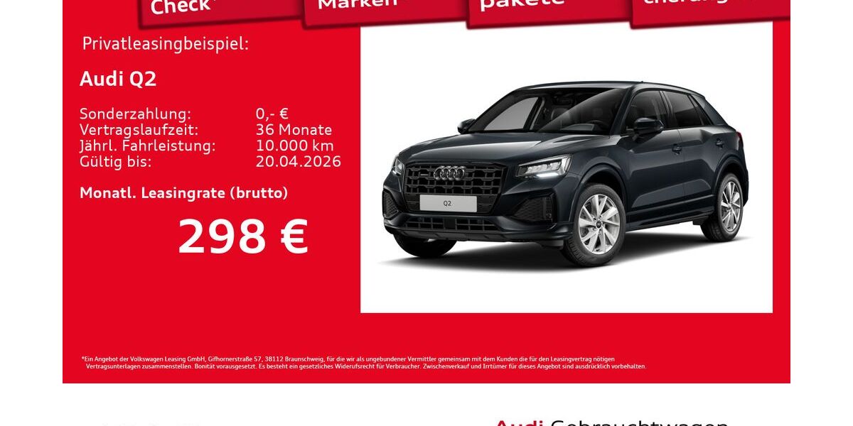 Audi Q2 17.904 km 33.770 &euro; Hamburg 20537