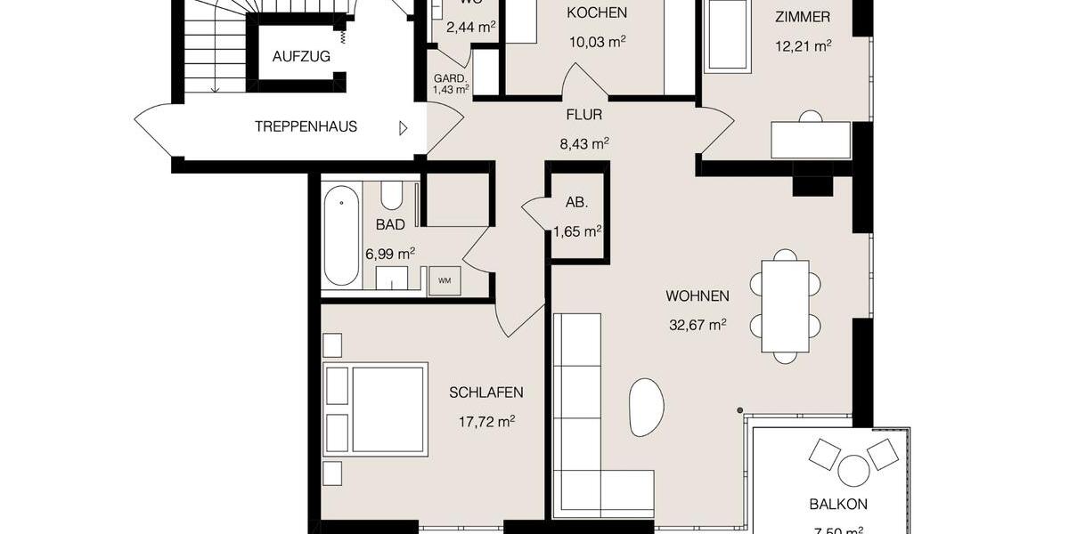 Etagenwohnung Hamburg Wandsbek - 3 Zimmer, 94 m&sup2;, 780.000&euro; | Angebot:26945259