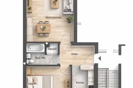 Moderne 2-Zimmer-Wohnung mit Balkon & TG-Stellplatz in Quickborn 2 zimmer
