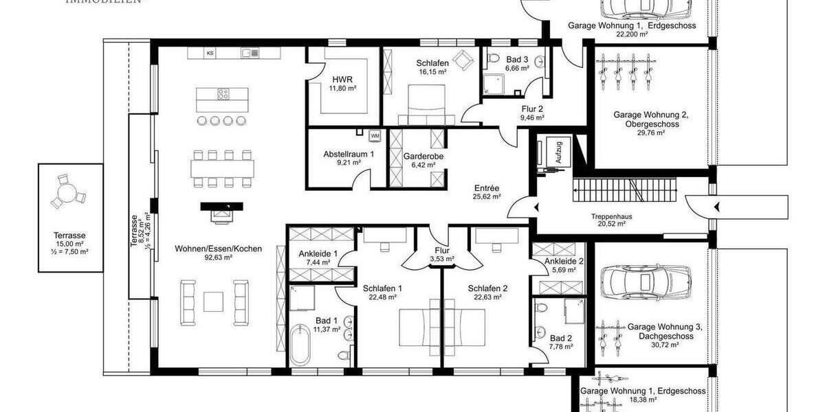 Helle Eleganz im Erdgeschoss - Wohnen mit Weitblick & privatem Rückzugsort 4 zimmer