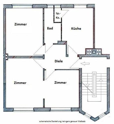 Etagenwohnung Hamburg Wandsbek - 3 Zimmer, 68 m&sup2;, 346.000&euro; | Angebot:26806140