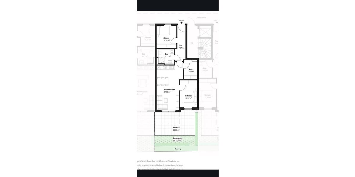 Erdgeschoßwohnung Norderstedt Friedrichsgabe - 3 Zimmer, 75 m&sup2;, 1.350&euro; | Angebot:26125838