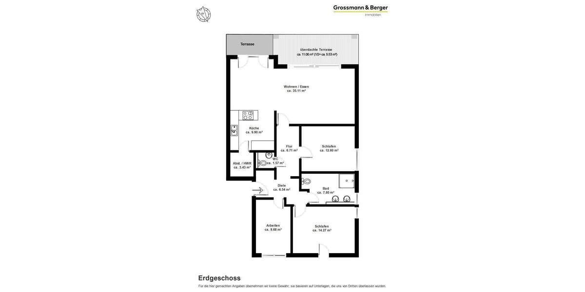 Etagenwohnung Hamburg Wellingsbüttel - 4 Zimmer, 113 m&sup2;, 795.000&euro; | Angebot:25726583