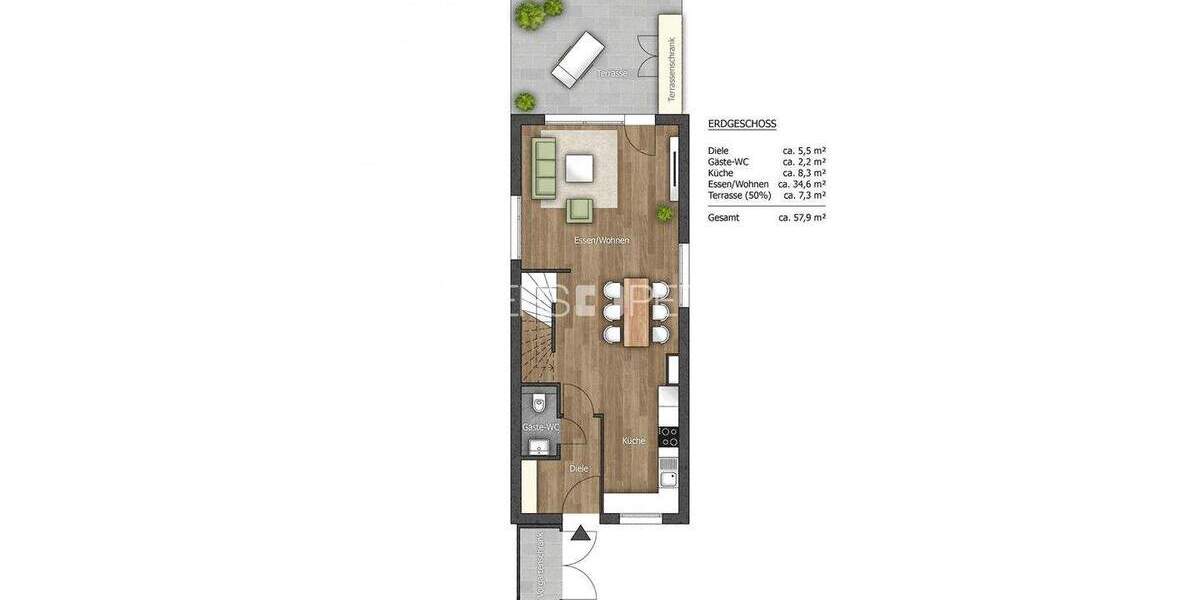 Reihenmittelhaus Geesthacht Heinrichshof - 5 Zimmer, 145 m&sup2;, 1.990&euro; | Angebot:25701284