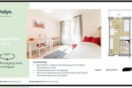 Wohnung Hamburg Hamburg-Mitte - 1 Zimmer, 19 m&sup2;, 875&euro; | Angebot:25173027