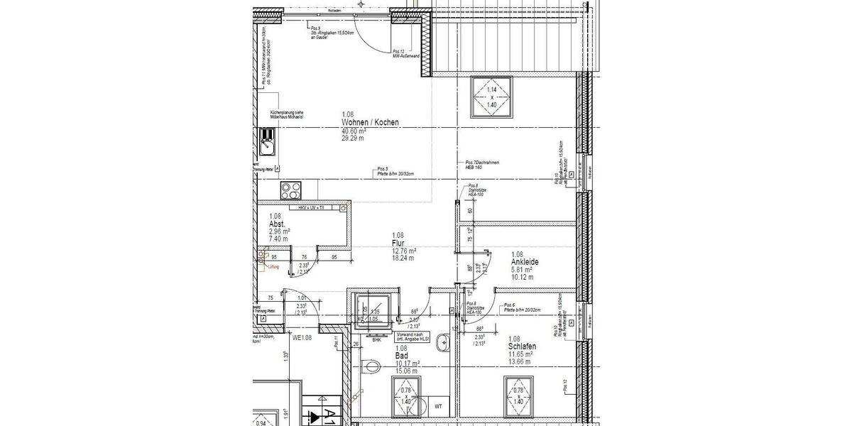 Dachgeschoßwohnung Seevetal Holtorfsloh - 2 Zimmer, 82 m&sup2;, 1.270&euro; | Angebot:26322892