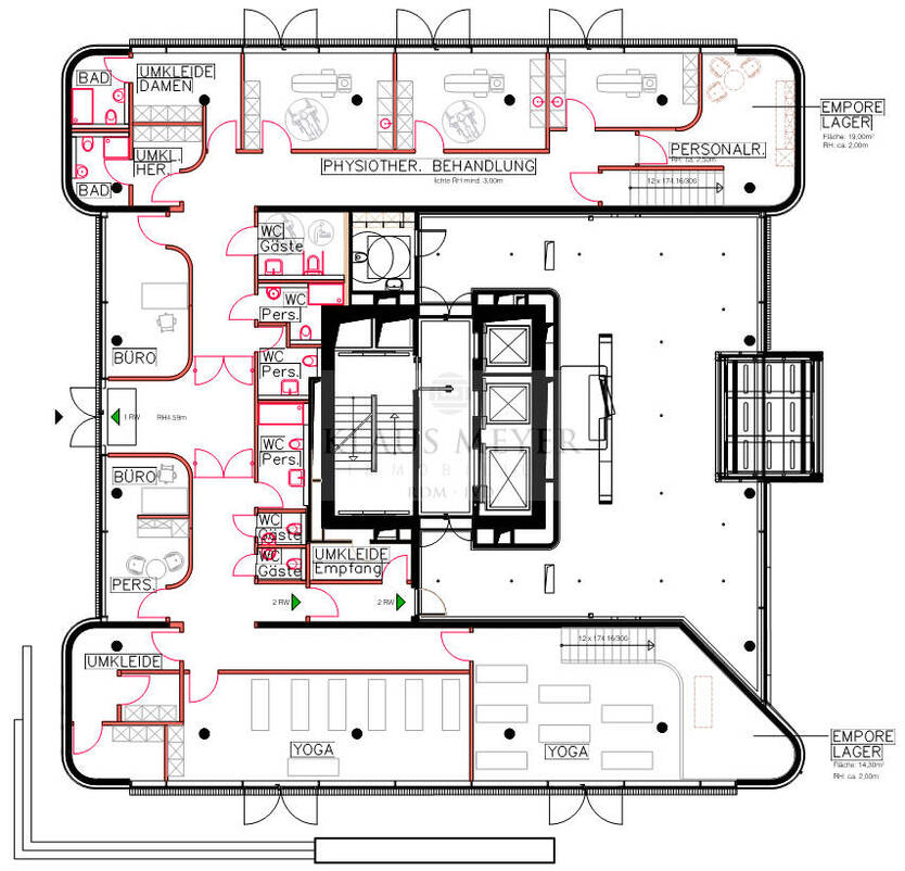 Erdgeschoß - z.B. für Yogastudio, Physiotherapie, Tagespflege, Fahrradhandel, usw., provisionsfrei