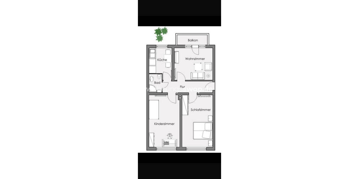 Etagenwohnung Hamburg Eilbek - 3 Zimmer, 65 m&sup2;, 950&euro; | Angebot:26255637