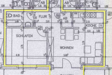 Wohnung Geesthacht - 2 Zimmer, 55 m&sup2;, 498&euro; | Angebot:27109158