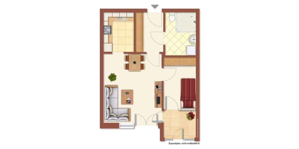 Etagenwohnung Hamburg Stellingen - 1 Zimmer, 46 m&sup2;, 229.500&euro; | Angebot:24042536