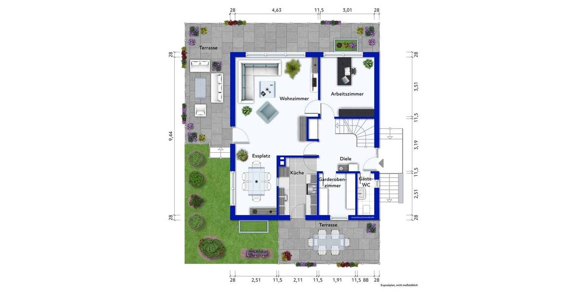 Einfamilienhaus Hamburg Duvenstedt - 5 Zimmer, 128 m&sup2;, 499.000&euro; | Angebot:26260911