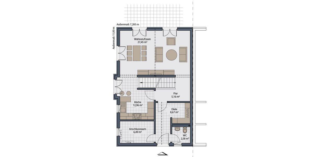 Doppelhaushälfte Seevetal Holtorfsloh - 4 Zimmer, 124 m&sup2;, 1.972&euro; | Angebot:26295391