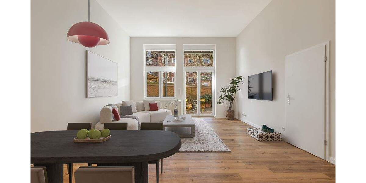 Terrassenwohnung Hamburg Hamm - 3 Zimmer, 96 m&sup2;, 535.000&euro; | Angebot:25687186