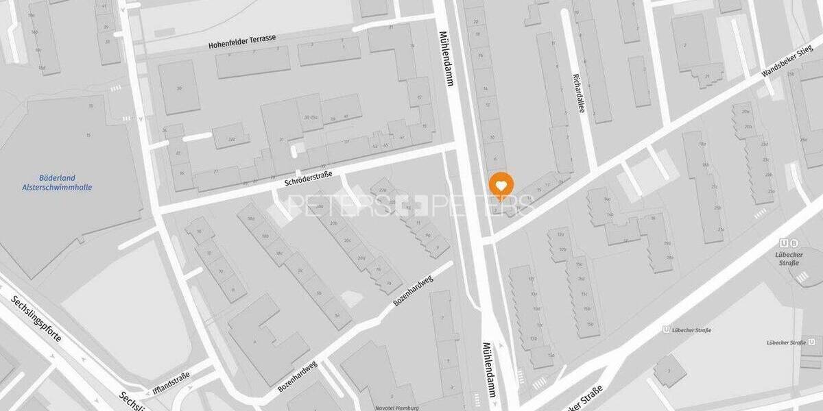 Etagenwohnung Hamburg Hohenfelde - 2 Zimmer, 64 m&sup2;, 360.000&euro; | Angebot:26453437