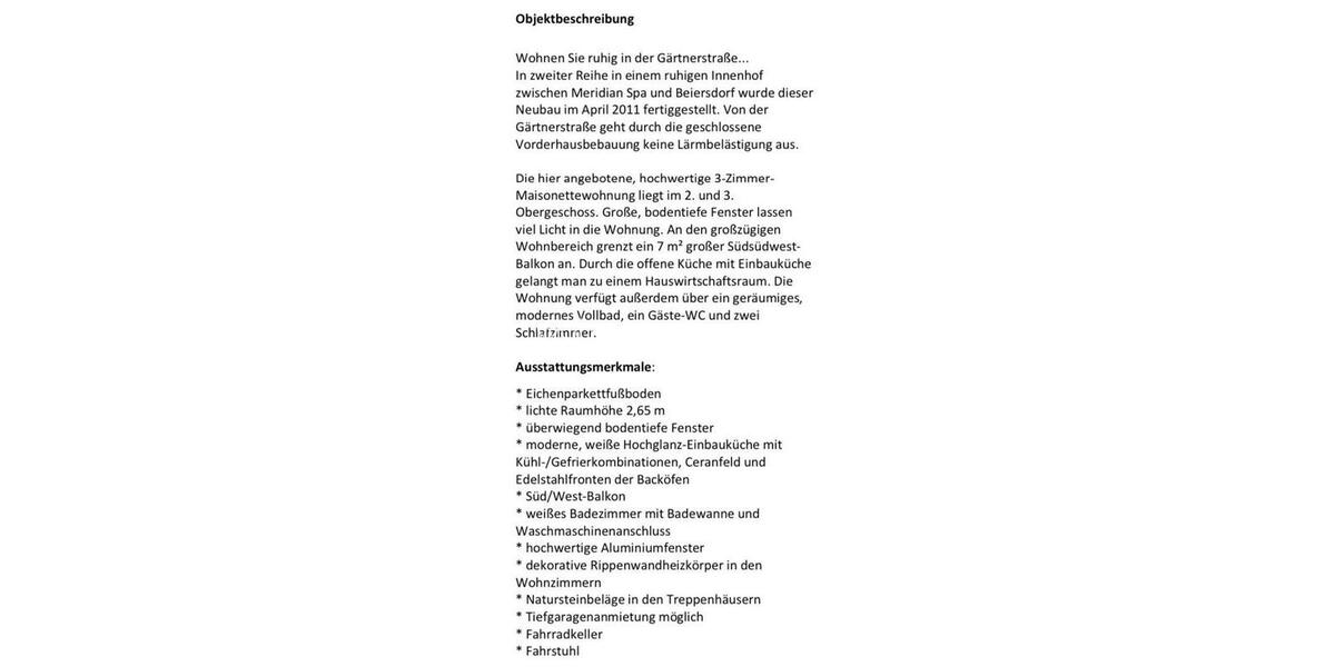 Etagenwohnung Hamburg Hoheluft-West - 3 Zimmer, 98 m&sup2;, 1.700&euro; | Angebot:26427496