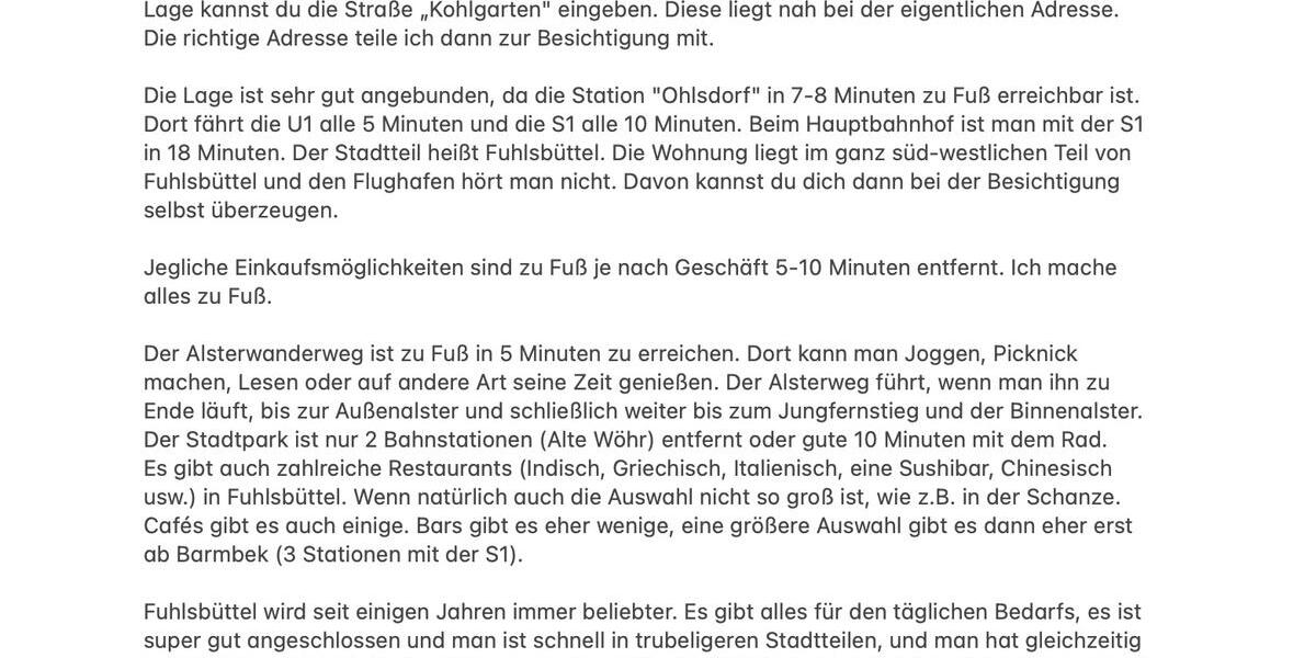 Hochparterre Hamburg Alsterdorf - 2 Zimmer, 42 m&sup2;, 550&euro; | Angebot:26364617