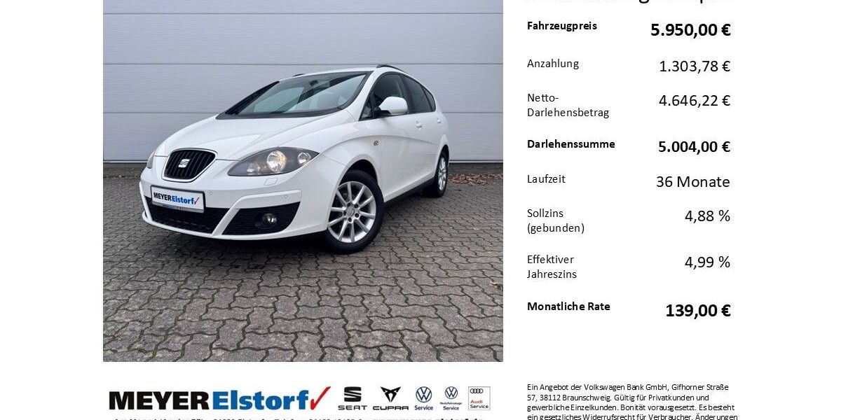 Seat Altea 188.000 km 5.950 &euro; Neu Wulmstorf 21629