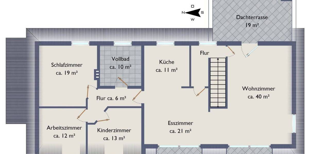 Etagenwohnung Hamburg Poppenbüttel - 4 Zimmer, 153 m&sup2;, 498.000&euro; | Angebot:26799178