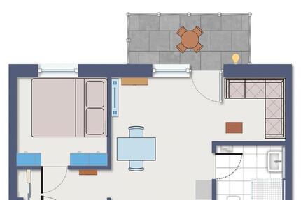 2 Zimmer Neubauwohnung, voll ausgestattet und möbliert, Wandsbek 2 zimmer