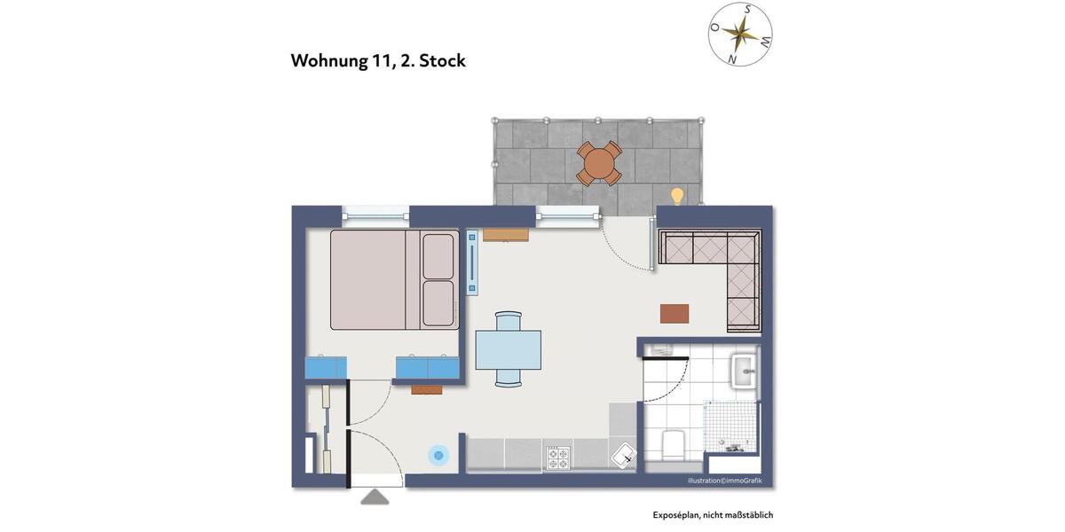 2 Zimmer Neubauwohnung, voll ausgestattet und möbliert, Wandsbek 2 zimmer