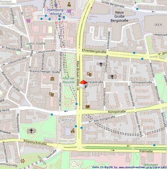 Etagenwohnung Hamburg Altona-Altstadt - 2 Zimmer, 47 m&sup2;, 299.000&euro; | Angebot:26276733