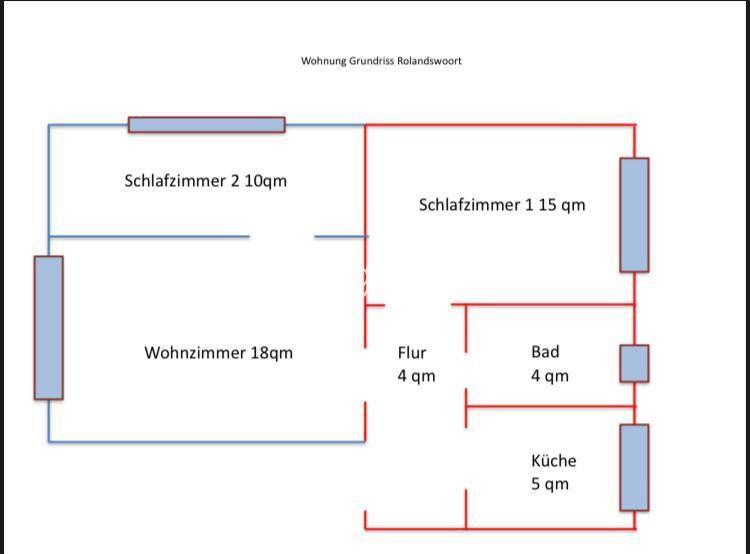 Wohnungsswap - 3 Zimmer, 57 m² - Rolandswoort, Altona, Hamburg 3 zimmer