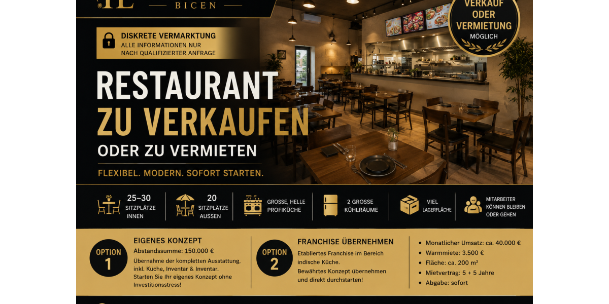 Neuwertiges Restaurant in Top-Lage! Franchise übernehmen oder eigenes Konzept verwirklichen! - Gewerbeobjekt Hamburg Bahrenfeld | Angebot:27121336