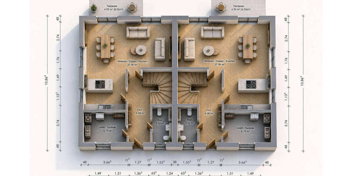 Doppelhaushälfte Hamburg / Bergstedt Bergstedt - 4 Zimmer, 118 m&sup2;, 850.000&euro; | Angebot:26472903