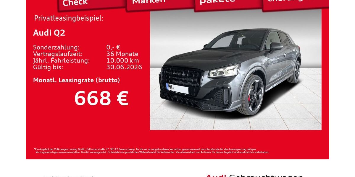 Audi Q2 1.890 km 47.480 &euro; Hamburg 22419
