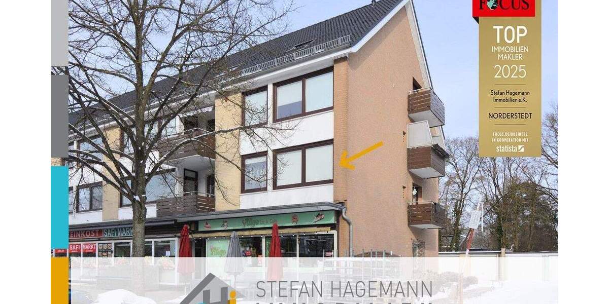Etagenwohnung Norderstedt Harksheide - 2 Zimmer, 63 m&sup2;, 179.000&euro; | Angebot:25152478