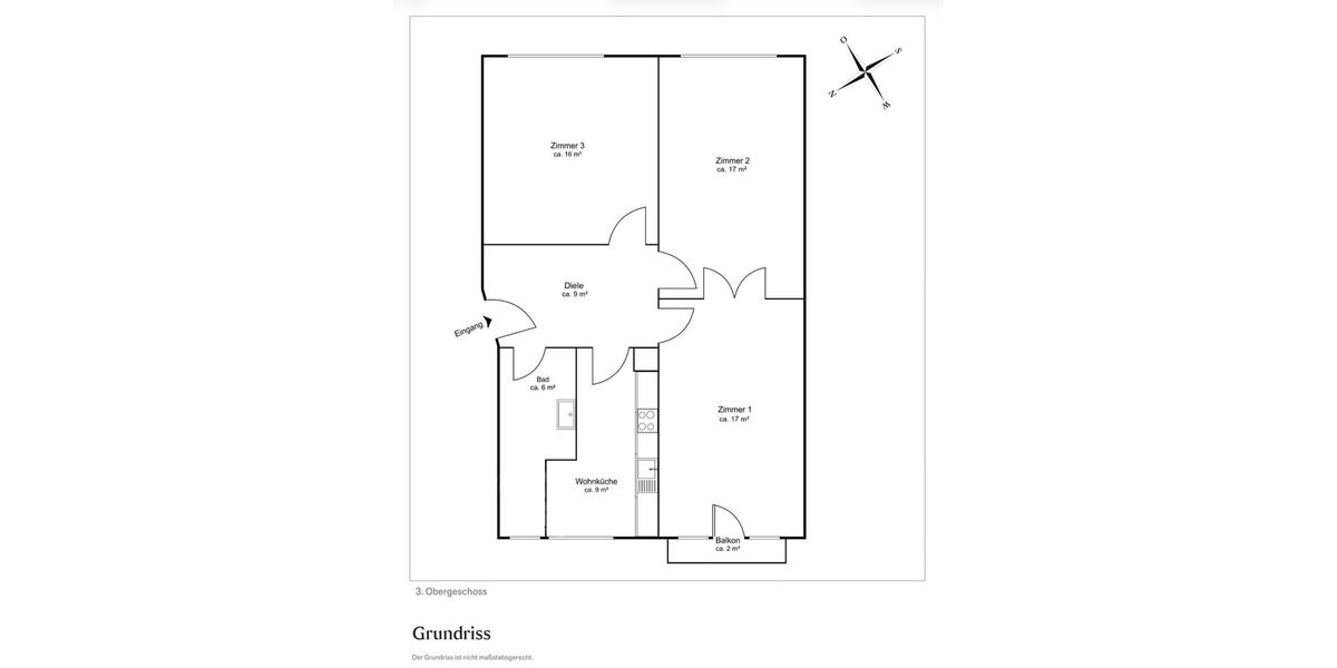 Möblierte 3-Zimmer-Wohnung in WinterhudeUhlenhorst. 3 zimmer