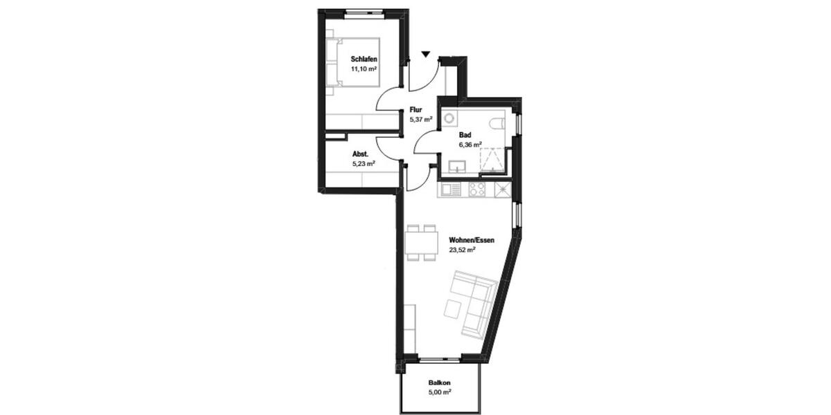 2-Zimmerwohnung mit Südbalkon, NEUBAU, ESRTBEZUG 2 zimmer